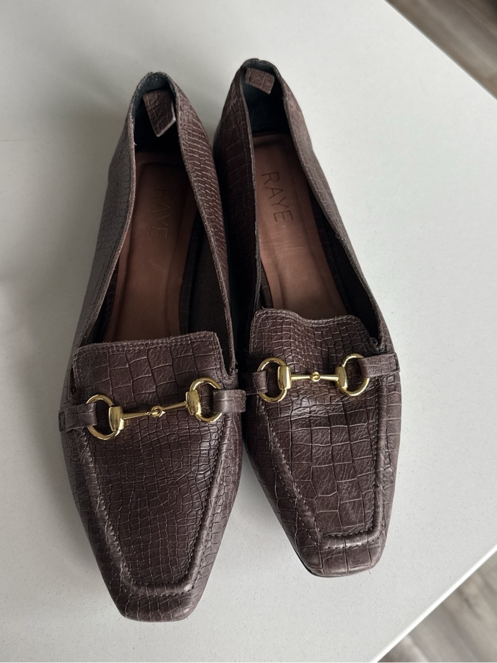 Raye brown loafers size 9